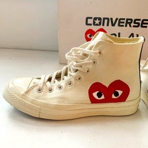 Converse X Comme Des Garcons Play Chuck 70 Hi Top Unisex  7 M/9W